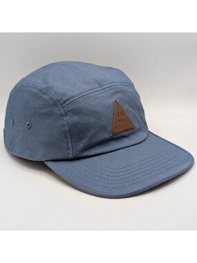 San Franpsycho 5 Panel Leather Strap Back Hat Cap Blue Triangle Unisex Psycho